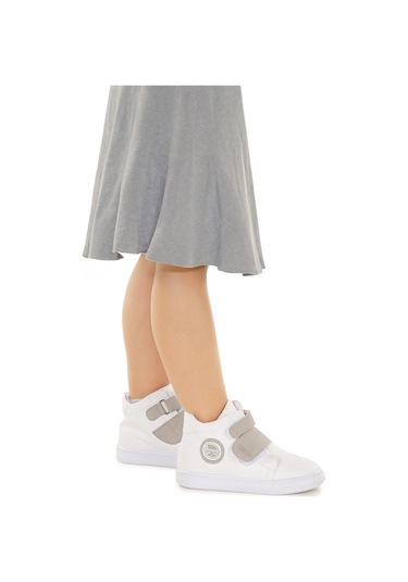 Kiko Kids Coyote Cırtlı Kız Çocuk Günlük Bot Ayakkabı Beyaz