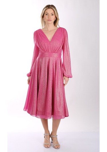 Dori Kadın Elbise 231kb5079 Fuşya