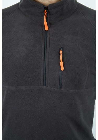 Alpinist Gamma Yarım Fermuarlı Erkek Polar Antrasit (520730509)