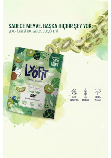 Lyofit Food Freeze Dried Kivi 20 G
