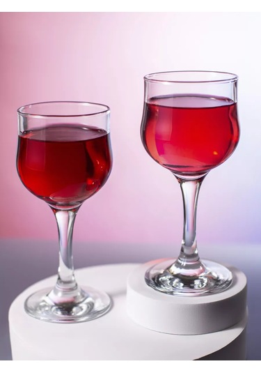 Pasabahce 200 Ml Şarap Kadehi 6'lı Cam Şişe Şık Şık 12038729 Beyaz