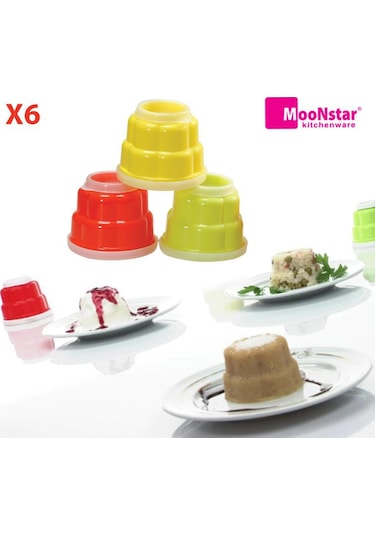 Moonstar Pilav Helva Tatlı Sunum Kalıbı Servis Kasesi 6'lı