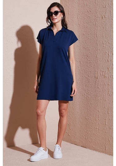 Lela Bayan Elbise 5866153 Lacivert Lacivert