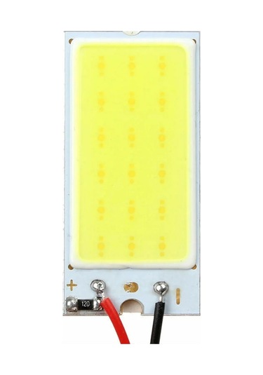 Yeni 5 Adet Dc12v Beyaz Cob 18led Paneller Araba İç Kubbe Ampul T10 Festoon 12 V Lamba Cob Led Panel Işıkları