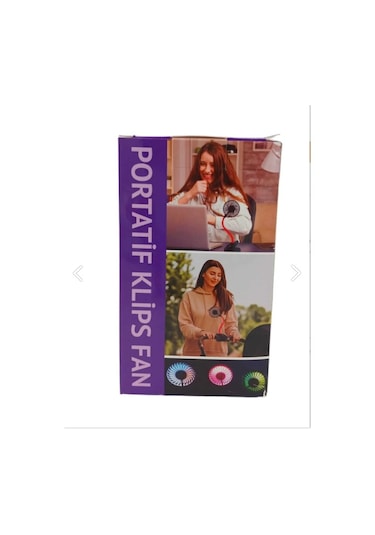 Portatif Işıklı Mini Klipsli Fan