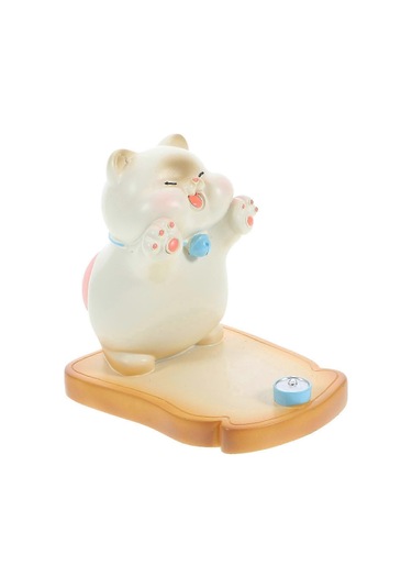 Cep Telefonu İçin Masaüstü Standı, Karikatür Cep Telefonu Tutucu, Masa Desteği 9,5x8,30x6,2cm Beyaz Çok Renkli