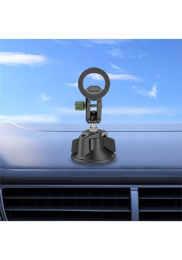 Go Des Gd-hd361 360 Derece Dönebilen Vakumlu Magnetik Araç İçi Telefon Tutucu Siyah Siyah