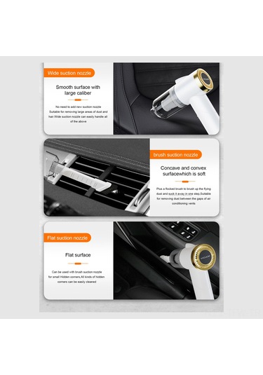 Tenfowee Q8 Siyah Kablosuz Süpürge - Taşınabilir Elden Fırlatılabilir - 9000pa Emme Gücü - Ev Ve Araba İçin - Usb Şarjlı