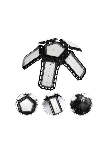 Ledx Ayarlanabilir Açılı 5 Kanatlı 148 Smd Ledli Galaxy Projektör Işığı 60w 6600 Lumen E27 32cm Çap