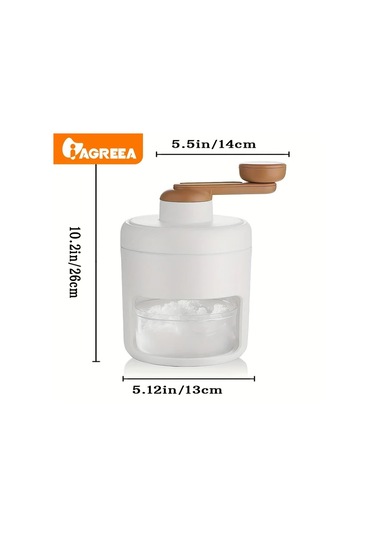 Willowhaven Agreea El Tipi Buz Kıyma Makinesi Beyaz Dondurma Slush Bingsu Yapma Makinası