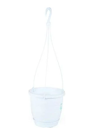 Katı Plastik Makrome Askılı Saksı 20 Adet Kahverengi 16 Cm