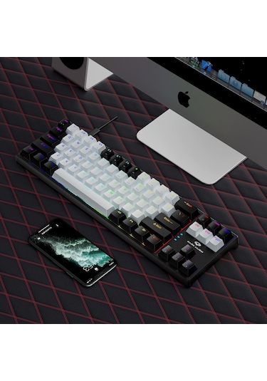Valkyrie K710 Blue Switch Dark Alien Rgb Kablolu Oyuncu Klavye
