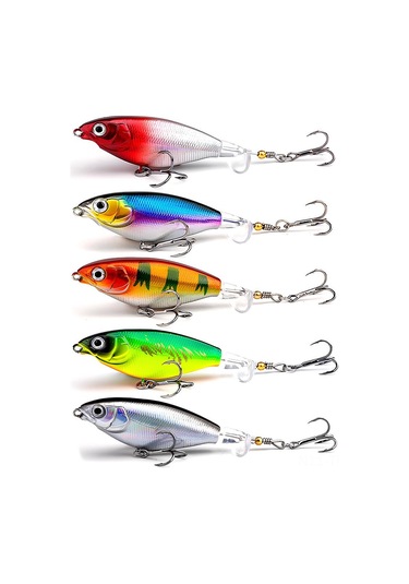 Tenfowee Tractor Sular Arası Spiral Propeller Yem 5 Adet 10g 9.5cm Sahte Yem Iğneli Plastik Kutulu Lova Yemi