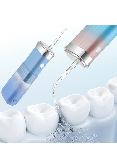 Oral Irrigator Diş Duşu Çekme Taşınabilir Diş Su Jeti Su Geçirmez Su Toplama Pink