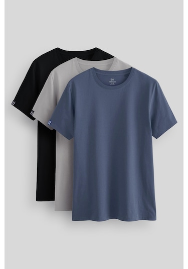Tommylife Standart Fit Basic O Yaka 3lü Paket Siyah-petrol-taş Erkek T-shirt - 87911 Siyah - Lacivert - Beyaz Tommylife Standart Fit Basic O Yaka 3lü Paket Siyah-petrol-taş Erkek T-shirt - 87911 Siyah - Lacivert - Beyaz