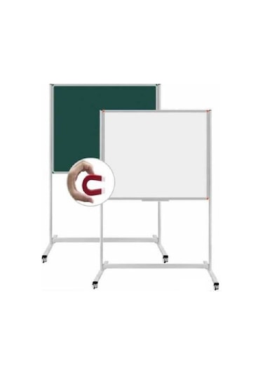 Panda Mıknatıslı Yüzey Tekerlekli Ayaklı Yazı Tahtası Pan 566 Beyaz 120x140