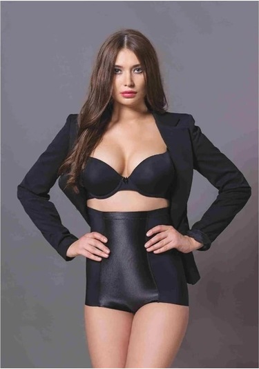 Magic Form 1453 Dikişsiz Yüksek Bel Külot Korse - Siyah Çok Renkli