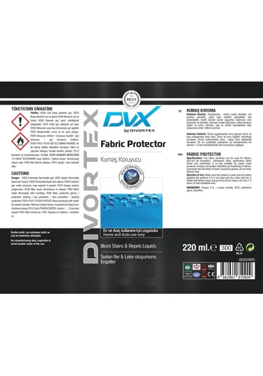 Divortex Nano Seramik Koltuk Koruma Aerosol Sprey 220 Ml