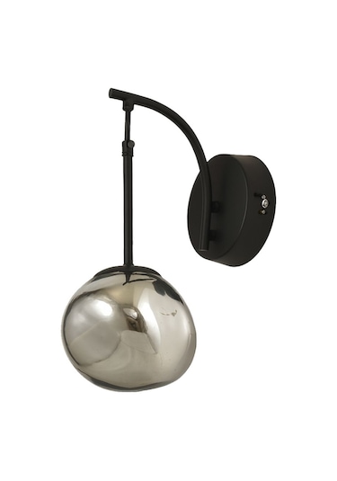 Rainbow Aplik Asimetrik Krom Camlı Dekor Aydınlatma İçin Modern Sarkıt Aplik - Loş Işık Verir Gri