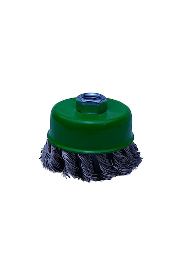 Çanak Fırça 75mm Burmalı Paslanmaz Telli M14 Vidalı Era10169 Erat