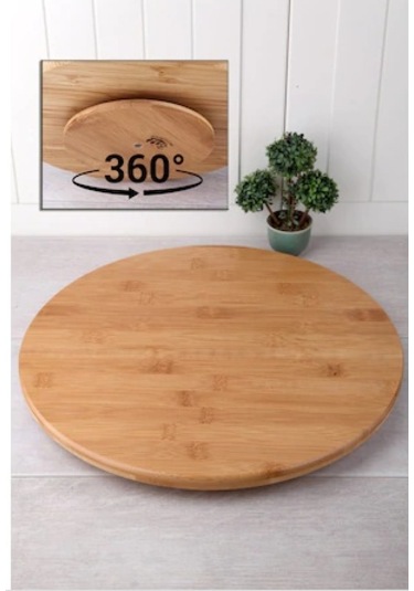 Bambu Döner Satntlı Pizza Servis Tabağı 30 X 30 Cm Çap