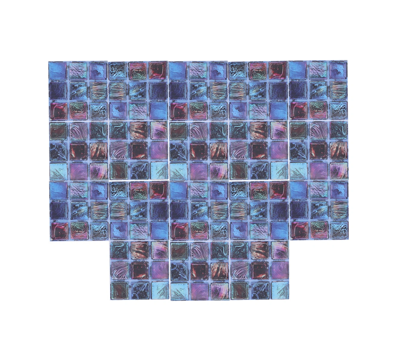 Geeroyoo Islak Ve Kuru Mekanlar İçin Isıya Dayanıklı, Kolay Yüklenir Pvc Mosaik Duvar Sticker 3d Dekoratif, 200x20cm Diğer