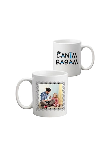Babalar Günü Hediyesi Canım Babam Fotoğraflı Kupa Bardak