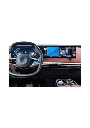 Bmw İx 2021-2023 Uyumlu 12.3 İnç Dijital Gösterge Ve 14.9 İnç Navigasyon Uyumlu 9h Nano Ekran Koruyucu