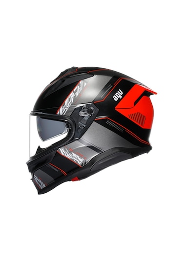 Agv K7 MPLK Kyber Motosiklet Kaskı Siyah - Kırmızı