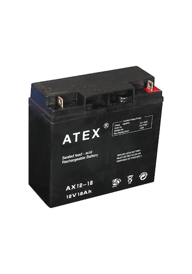 Atex Plus 12V 18Ah Bakımsız Kuru Akü