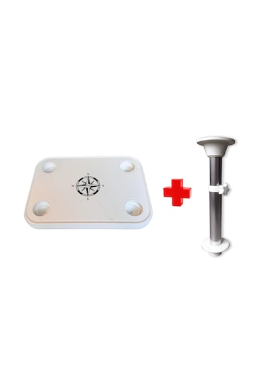 Sealux Dikdörtgen Masa Tablası 69x49cm Ve Gömme Masa Ayağı Set