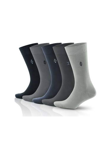 Go With Nefes Alan Elegant 200 Iğne Dikişsiz 5 Çift Bambu Çorap (491165602) Çok Renkli