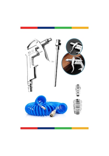 Kompresör Spiral Hava Hortumu 8 MM 15 Mt Hava Jakı Hava Tabancası