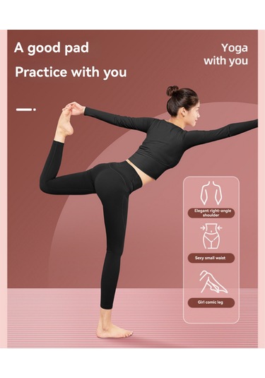 Ranyeek Nitril Kauçuk Köpük Antipatik Yoga Matı - 185x80x1cm, Erkek/kadın/çocuk İçin, Pilates Ve Zemin Egzersizleri, Dayanıklı, Yumuşak Yastık, Askıyla Mavi Mavi