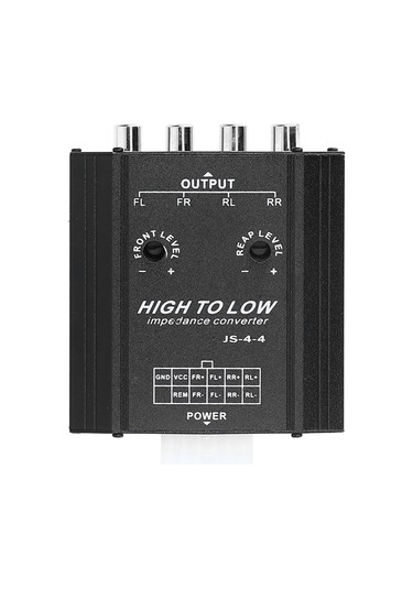 Reedark 4 Kanal Oto Ses Yüksekten Düşük Frekans Filtresi Dönüştürücü - Gürültü Engelleme, Rca Çıkışlı, Hızlı Isı Dağıtımı