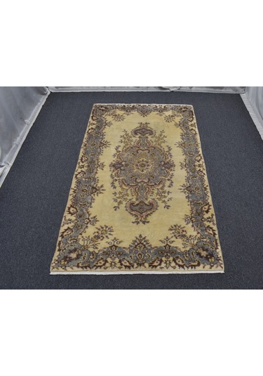 Zehra Abla Halı El Dokuma Benzersiz Pastel Sümerbank Burdur Yün Salon Halısı 5834 Renkli