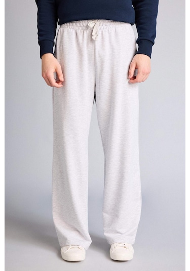 Defacto Baggy Fıt Sweatshirt Kumaşı Alt G9752ax26spgr100 Gri-gr100 Defacto Baggy Fıt Sweatshirt Kumaşı Alt G9752ax26spgr100 Gri-gr100