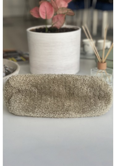 El Yapımı Açık Zeytin Yeşili Renk Teddy Yün Örgü El Çantası Yeşil