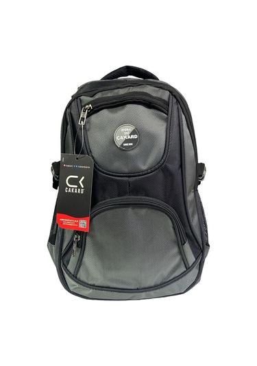 Büyük Su Geçirmeyen Kalın Kumaş Ortopedik Çok Bölmeli Okul Gezi Seyahat Kamp Sırt Çantası 32cmx47cm Gri