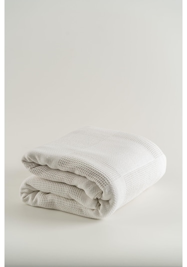 Soley Serenity %100 Pamuk 220 X 240 Cm Battal Boy Pike Beyaz