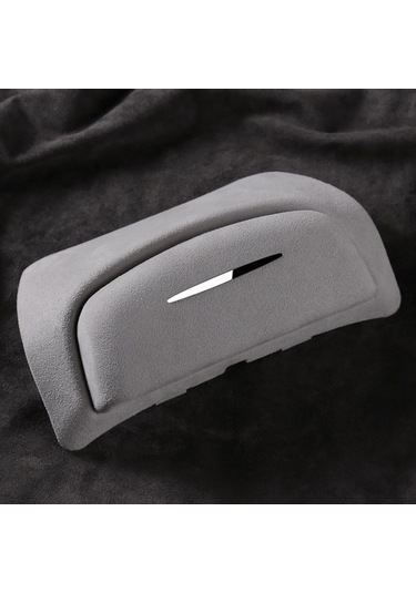 Moly Tesla Model 3 İçin Gri Plastik Gözlük Kutusu - Kolay Montajlı Araç İçi Saklama Kutusu