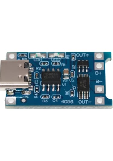 Goujon Li-ion 18650 Şarj Kartı, Tp4056 Usb Type-c, 10 Adet 250138901