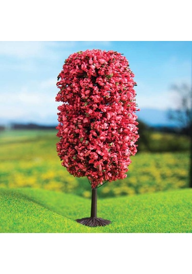 Maket Kırmızı Renkli Dağ Çamı 6.5Cm - 3'Lü