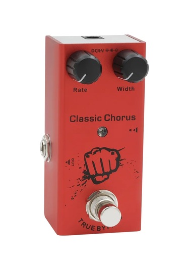 Geeksen Gitar Efektleri Gecikme Tap Tempo Elektrik Gitar Aksesuarları Elektrik Gitar Pedalı Gecikme Efektörü Kırmızı