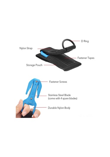 Neevoyu Su Altı Dalış Kesici, Nylon Gövde Ve Paslanmaz Çelik Bıçaklı, Taşınabilir Kurtarma Aleti, Kf-963 Pembe Renk Pembe