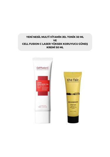 The Fair Multi Vitamin Jel Tonik 30 ML + Cell Fusion C Laser Güneş Kremi 50 ML