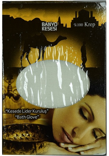 LokmanAvm Yüzde 100 Krep Yüz ve Vücut Kesesi 17 x 24 CM