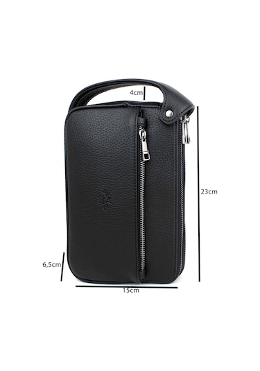 Derise Club Erkek Günlük Çok Bölmeli Portföy Çanta El Çantası Siyah