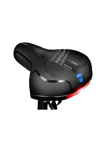 Tenfowee Konforlu Bisiklet Sele - Orta Boşluklu, Havalandırmalı, Çift Amortisör Toplu, Ergonomik Tasarım, Mavi Mavi