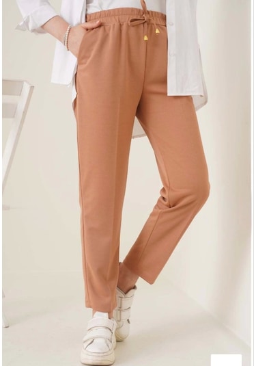 Modaserdem Tam Kalıp Basic Eşofman Pantolon - Kahverengi Kahverengi